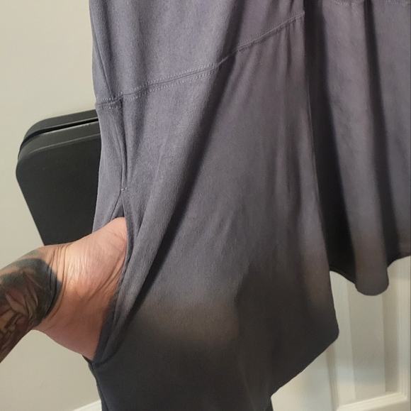 Z supply size medium blue gray suede smock dress with pockets - Picture 3 of 6